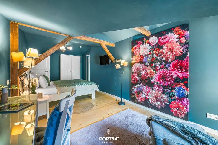 Ferienwohnung für 3 Personen, mit Terrasse und Garten sowie Ausblick in Hedwigenkoog