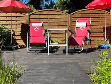 Ferienwohnung für 2 Personen, mit Garten und Terrasse, mit Haustier am Salzhaff