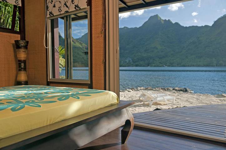 Location de vacances pour 6 personnes, avec jardin ainsi que balcon et vue sur le lac dans Mo'orea - 3