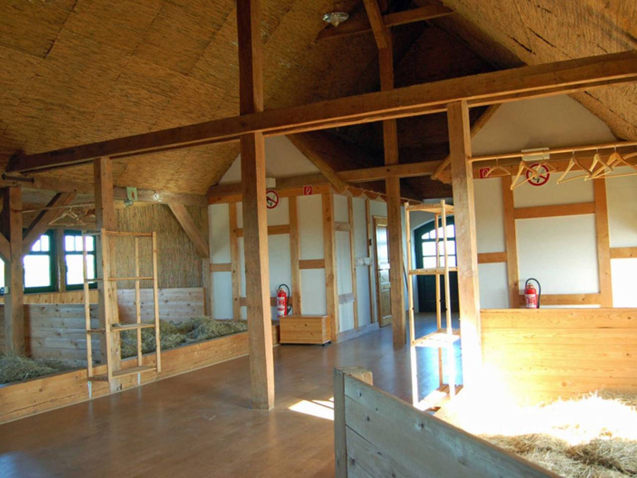 Heukojen auf dem Ferienhof in Putbus, Rügen