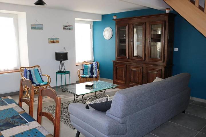 Maison de vacances pour 6 personnes, avec Terrasse ainsi que Jardin et Vue à Bricqueville-sur-Mer