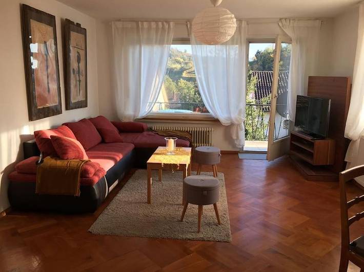 Appartement de vacances pour 5 personnes, avec balcon et vue, animaux acceptés