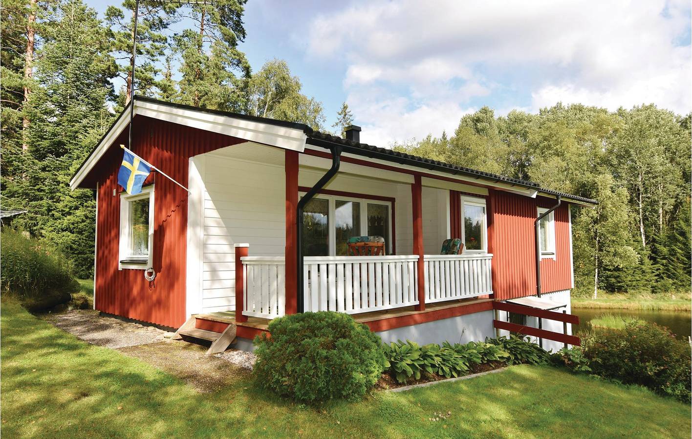 Ferienhaus für 4 Personen mit Garten in Marks Kommun, Västergötland