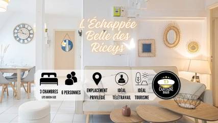 Gîte pour 6 personnes, avec vue à Les Riceys
