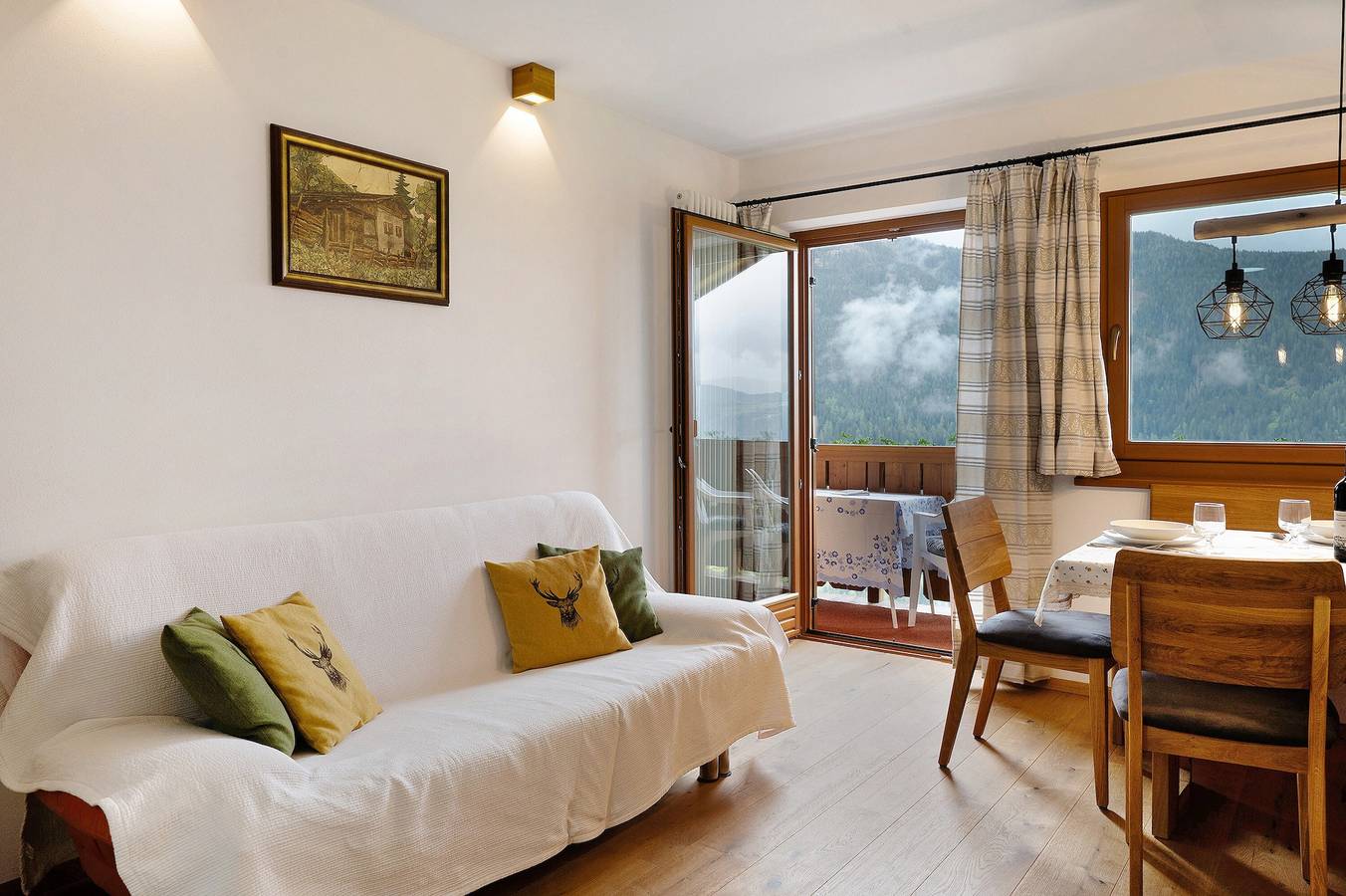 Ganze Wohnung, Ferienwohnung 'Leitner' mit Bergblick, privater Terrasse und Wi-Fi in Tiers, Dolomiti Superski