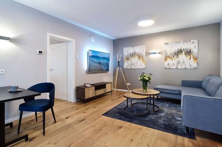 Ferienwohnung für 2 Personen, mit Balkon und Garten, mit Haustier