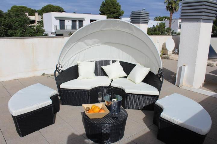 Chalet pour 9 personnes, avec jardin et vue, animaux acceptés à Cambrils