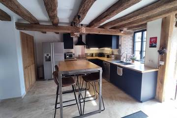 Gîte pour 6 personnes, avec terrasse, animaux acceptés dans Villerbon
