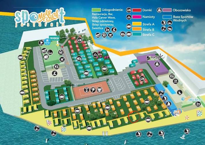 Camping für 5 Personen, mit Terrasse und Sauna sowie Ausblick und Garten, mit Haustier in Pommern - 4