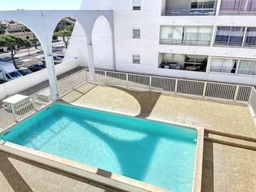 Gîte pour 4 personnes, avec balcon, animaux acceptés dans Plage du Village (Le Barcares)