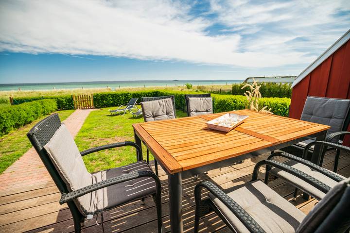 Ferienhaus mit Meerblick für 6 Personen, mit Ausblick und Garten sowie Sauna, mit Haustier in Schashagen - 4