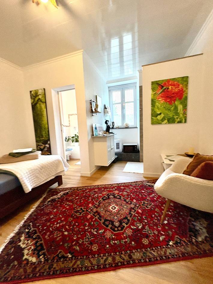 'Einzelzimmer Ahorn, Natur, Wellness' mit Privatterrasse, privatem Garten und Wlan in Unzhurst, Ottersweier