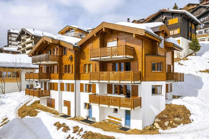 Ferienwohnung für 4 Personen, mit Balkon und Seeblick sowie Ausblick in Bettmeralp
