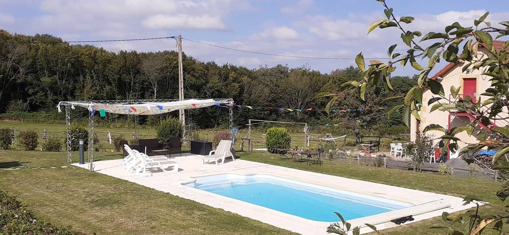 Gîte pour 4 personnes, avec piscine ainsi que jardin et terrasse dans Gilly-sur-Loire