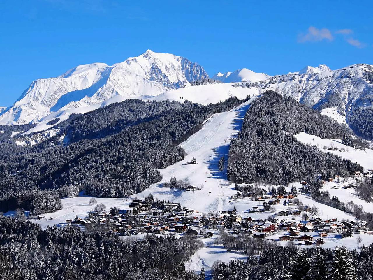 Entire apartment, South apartment with view of the slopes in Notre-Dame-de-Bellecombe, Albertville region