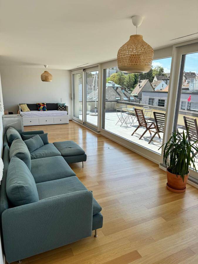 Geheel appartement, Exclusive Rooftop Duplex Penthouse - 200sqm - 280 Panoramic Views - Downtown in Basel 1 Rüdengasse, Bazel