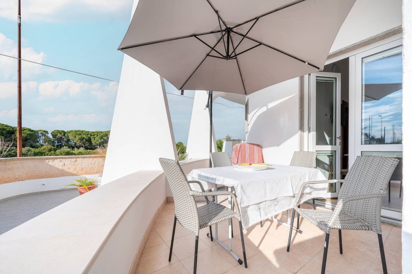 Ganze Wohnung, Apartment 'I 4 Venti - Apt 1' mit privater Terrasse, Wlan und Klimaanlage in Melendugno, Lecce Provinz