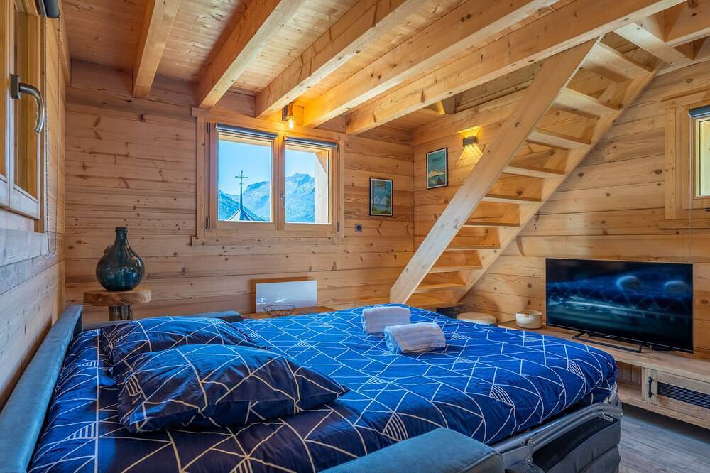 Berghütte-Executive-Ensuite mit Bad-Bergblick in Thônes, Annecy und Umgebung