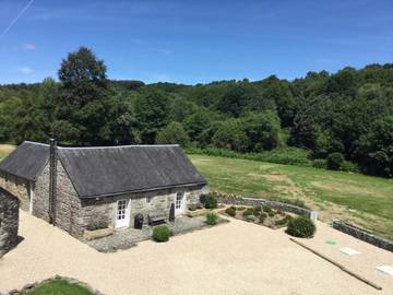 Cottage pour 4 personnes, avec vue et jardin à Berrien