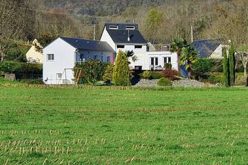 Gîte pour 6 personnes, avec balcon et jardin à Ossen
