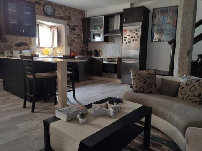 Location de vacances pour 5 personnes, avec Terrasse et Jardin ainsi que Piscine et Vue à Padrón