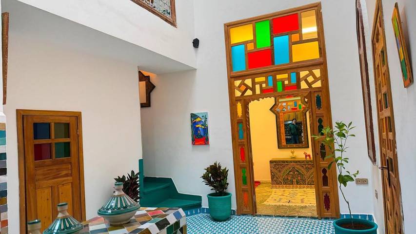 Maison d’hôte pour 2 personnes, avec vue et terrasse à Fès