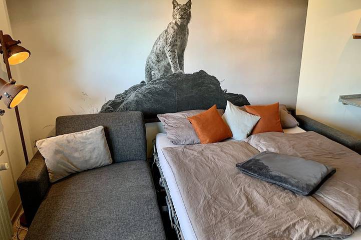 Ganze Wohnung, Unsere Luchsbutze - direkt am Wald, mit Balkon, Garage, Netflix u. WLAN in Sankt Andreasberg, Braunlage