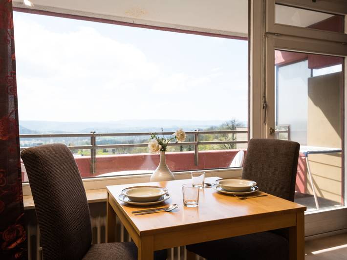 Ferienwohnung für 2 Personen, mit Balkon und Sauna sowie Ausblick - 1