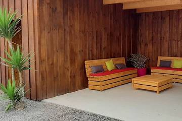 Location de vacances pour 6 personnes, avec jardin et terrasse dans Plage sud (Mimizan Plage)