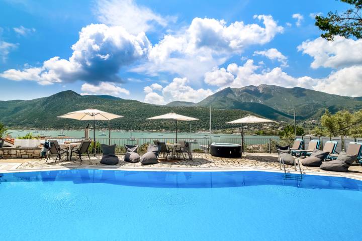 Ferienwohnung für 6 Personen, mit Garten und Kinderpool sowie Sauna, mit Haustier auf Lefkada - 4