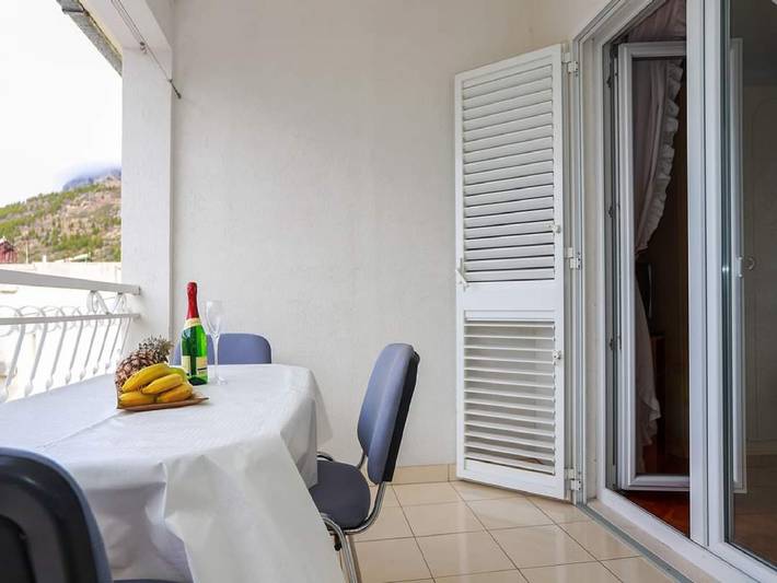 Smještaj za odmor za 3 osoba, s balkon i pogled na ocean u Baska Voda