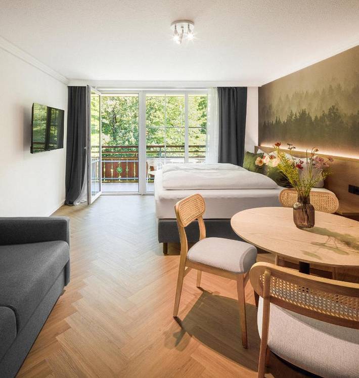 Hotel für 6 Personen, mit Balkon und Terrasse sowie Garten und Sauna in Unterjoch