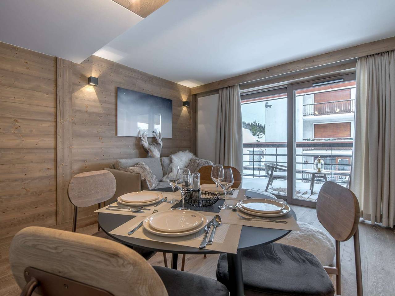 Apartamento entero, Apto acogedor en Courchevel Village, cerca de pistas, 2 hab, Spa y Wifi in Saint-Bon-Tarentaise, Les Trois Vallées