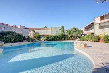 Gîte pour 4 personnes, avec balcon/terrasse et piscine à Valras-Plage