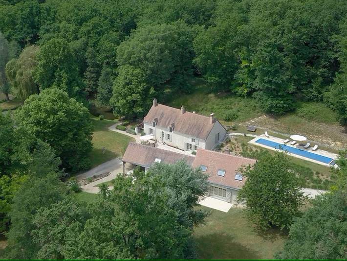 Location de vacances pour 12 personnes, avec Jardin à Monthou-sur-Cher
