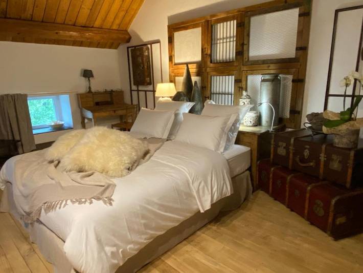 Chambre d’hôte pour 2 personnes, avec Terrasse ainsi que Jardin et Vue