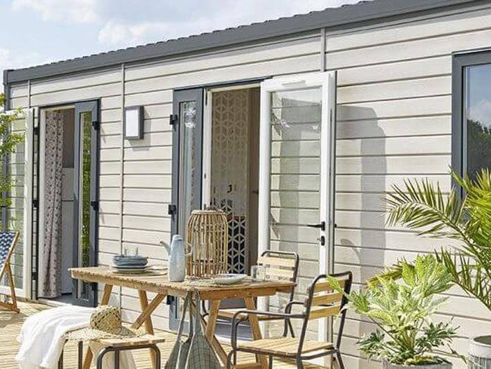 Camping Tikayan Les Palmiers  - Mobilheim 6 personen - Arizona Komfort in Hyeres, Parc national Port-Cros