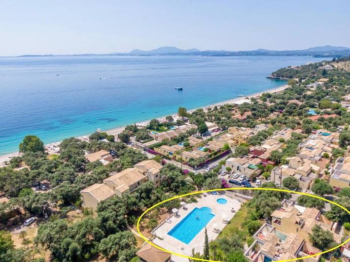 Apartmenthotel für 5 Personen, mit Pool und Garten sowie Kinderpool und Ausblick, mit Haustier auf Korfu - 2