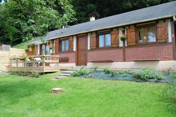 Maison de campagne pour 2 personnes, avec vue et jardin, animaux acceptés à Bouquelon