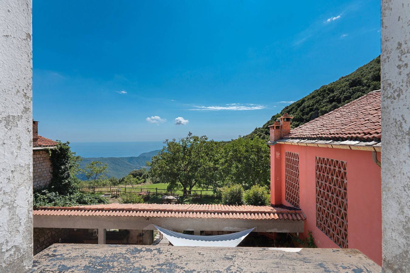 Camera 'Doppia 1' con vista mare e giardino in comune in Castiglione Chiavarese, Riviera di Levante