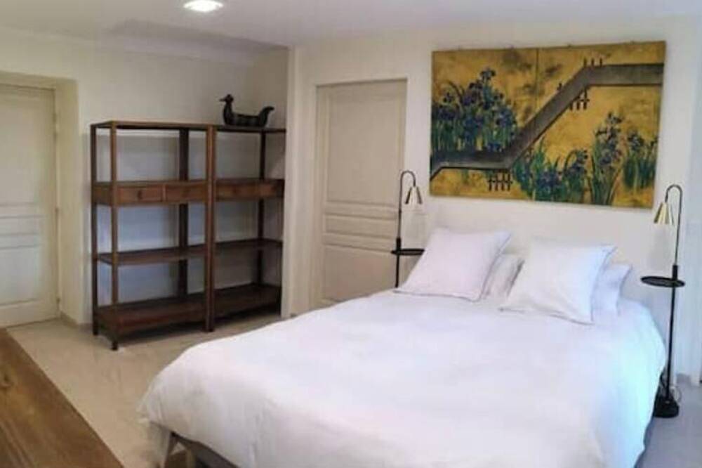 Large apartment in villa with garden and pool in Saint-Laurent-du-Var, Cannes region