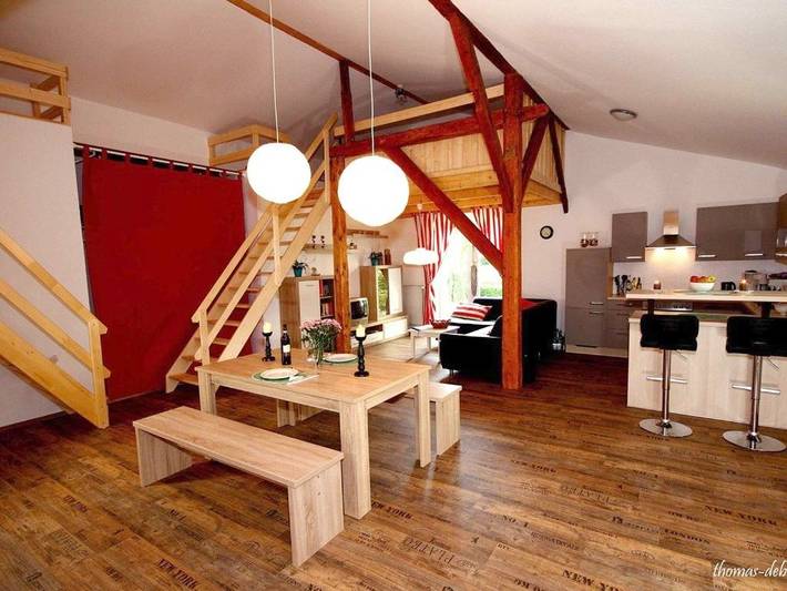 Ferienwohnung für 6 Personen, mit Balkon und Terrasse sowie Garten und Pool in Burg (Dithmarschen)