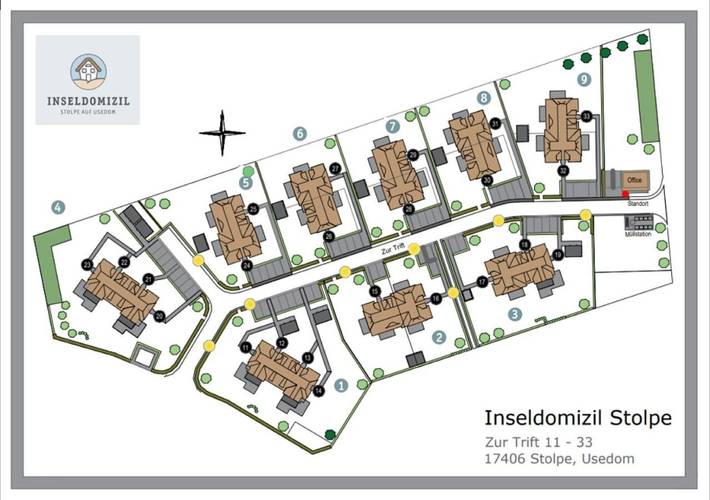 Ferienhaus für 4 Personen, mit Terrasse und Garten sowie Ausblick in Stolpe auf Usedom - 4
