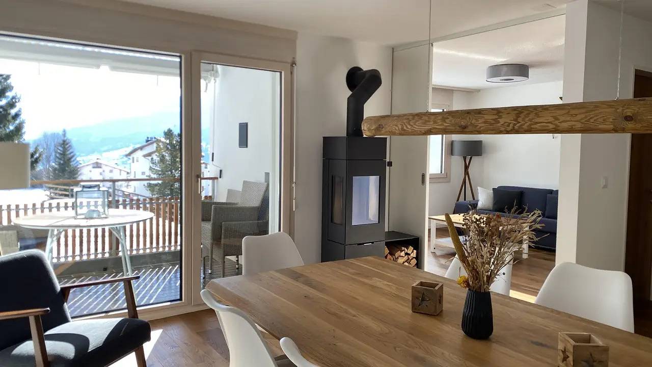 Ganze Ferienwohnung, Ferienwohnung für 6 Personen (95 m²) in Lantsch/Lenz in Lantsch/Lenz, Plessur Alpen