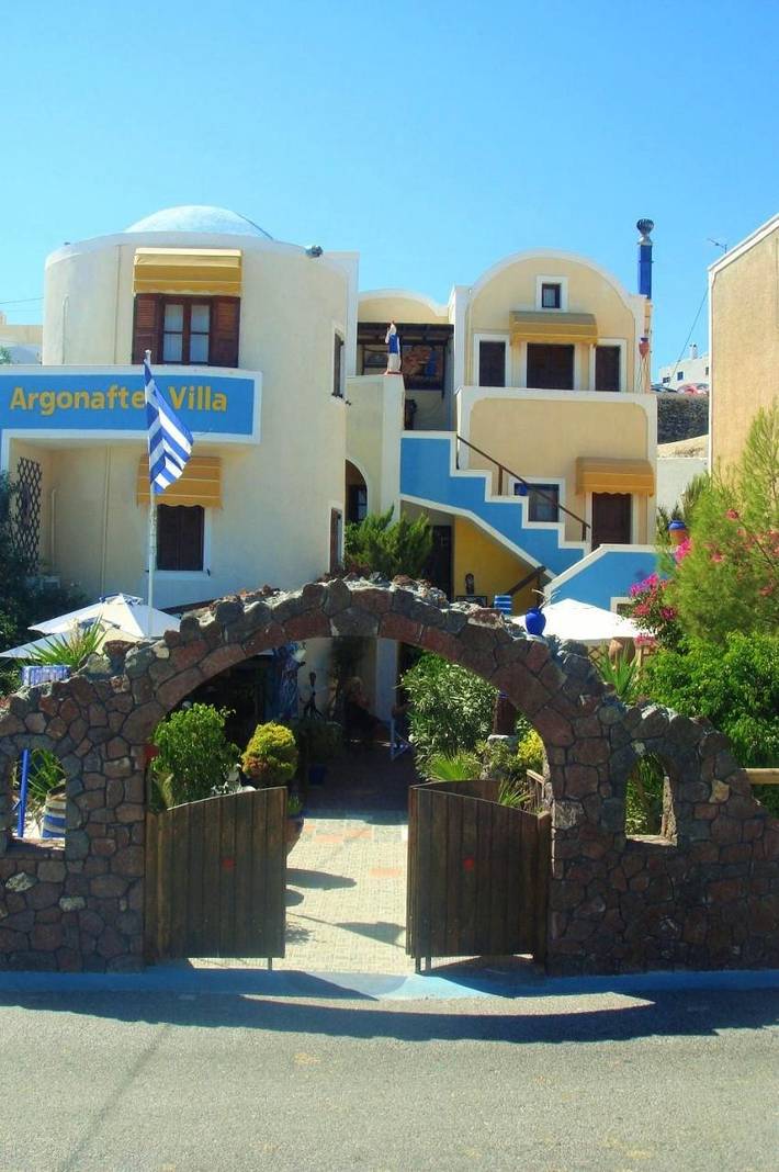Pension voor 2 personen, met terras en tuin op Santorini