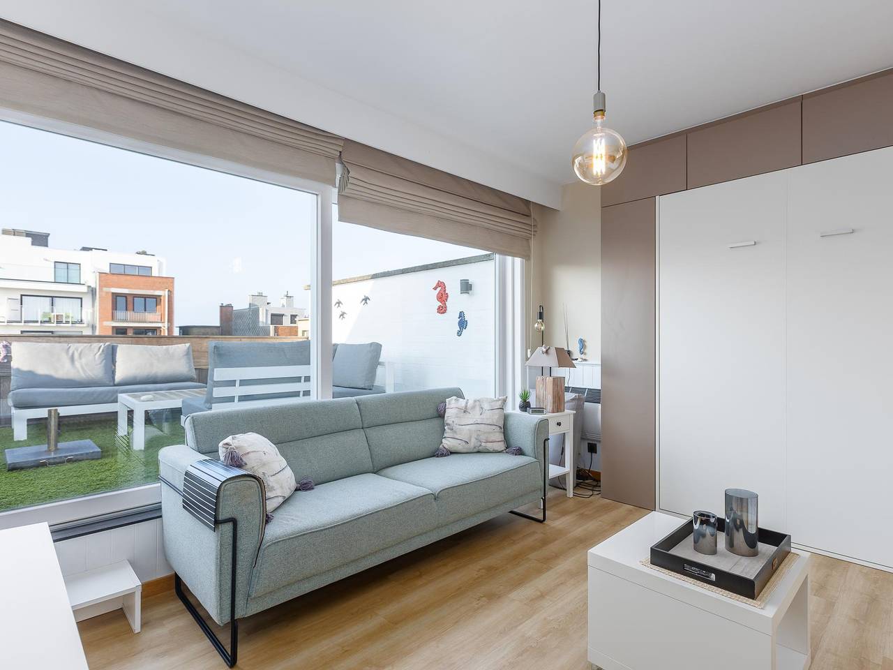 Studio mit sonniger Dachterrasse in Meeresnähe in Middelkerke, Belgische Küste