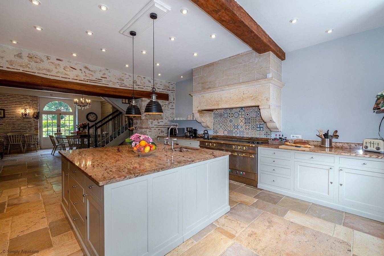 101 Elegant Riverside Chateau  | Sleeps 18 in Fongrave, Quercy