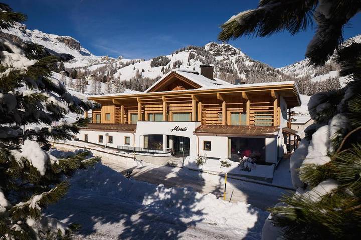 Hôtel pour 2 personnes, avec jacuzzi ainsi que sauna et balcon à Arabba