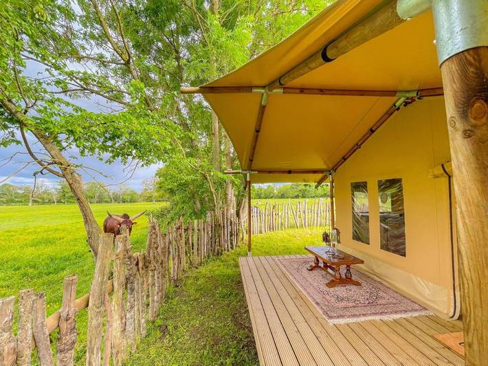 Filter.accommodation_rare.tent pour 5 personnes, avec Terrasse ainsi que Jardin et Vue dans la Creuse - 4