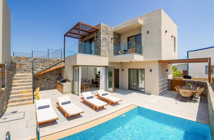Villa voor 6 personen, met zwembad en tuin in Chersonissos